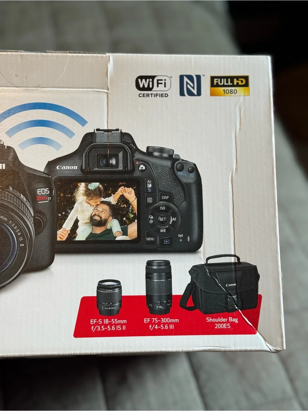 Canon EOS Rebel T7 DSLR Premium Camera Kit in Black